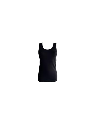 ANTONELLA Camiseta de tirantes de hombro ancho con capucha 620455 para mujer, Negro , 4