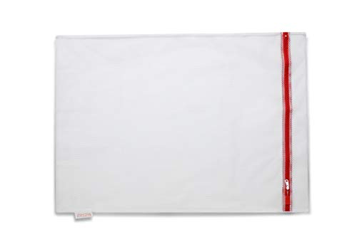 Smart-T-Haus 7012003 Bolsa Saco de Lavado de Malla para Proteger Ropa Delicada, 50 x 35 cms, Blanca