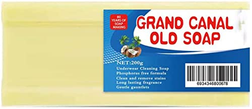 Grand Canal Old Soap - Barra de jabón de limpieza para ropa interior, 200 g (1 unidad)