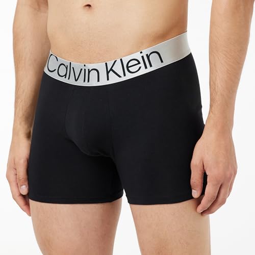 Calvin Klein Hombre Pack de 3 Bóxers Algodón con Stretch, Negro (Black), M