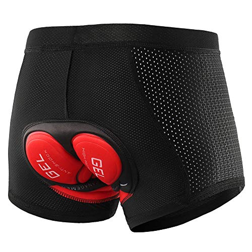 Lixa-da Cycling Shorts Pantalones Cortos de Silicona Ropa Interior Transpirable para Ciclismo con 5D Gel Acolchado MTB Unisexo